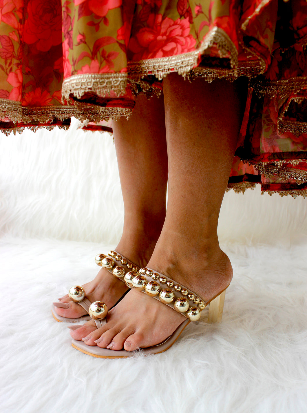 Cleopatra Beige Heels
