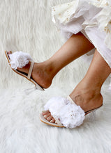 Load image into Gallery viewer, White Peony Heels