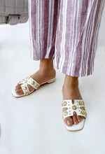 Load image into Gallery viewer, Ava White Sandals