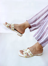 Load image into Gallery viewer, Ava White Sandals