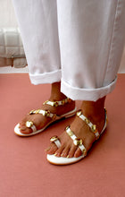 Load image into Gallery viewer, Theo White Sandals