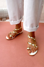 Load image into Gallery viewer, Theo White Sandals