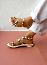 Load image into Gallery viewer, Theo White Sandals