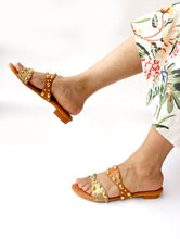 Load image into Gallery viewer, Eirini Tan Sandals