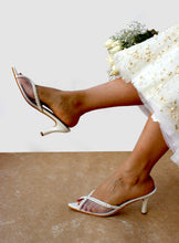 Load image into Gallery viewer, Elara Mesh White Heels