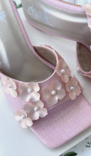 Load and play video in Gallery viewer, Pink Camellia Heels