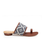 Load image into Gallery viewer, Navy & Tan Woven