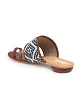 Load image into Gallery viewer, Navy & Tan Woven