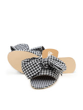 Load image into Gallery viewer, Gingham Black Bow-Tie