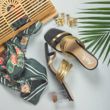 Load image into Gallery viewer, Charlotte Black Block Heels