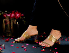 Load image into Gallery viewer, Charlotte Black Block Heels