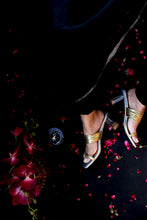 Load image into Gallery viewer, Charlotte Silver Block Heels