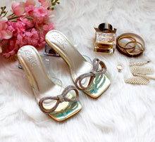 Load image into Gallery viewer, Lexi Double-bow Heels Unicorn