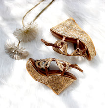 Load image into Gallery viewer, Bibi Glow Gold Wedges