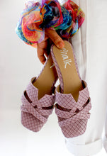 Load image into Gallery viewer, Juniper Lavender Weave Sliders