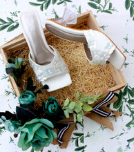 Load image into Gallery viewer, White Camellia Heels