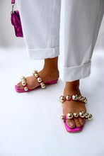 Load image into Gallery viewer, Penelope Pink Sliders