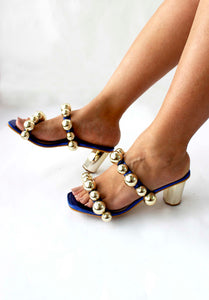 Penelope Blue Heels