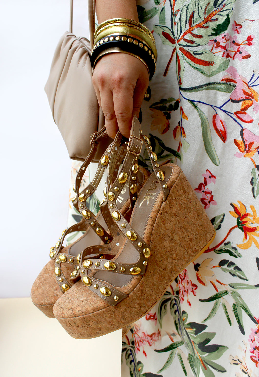 Ella Taupe Wedge