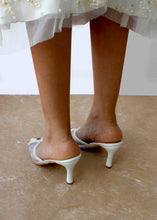 Load image into Gallery viewer, Elara Mesh White Heels
