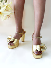 Load image into Gallery viewer, Petunia Gold Heels
