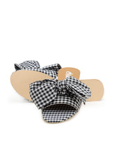 Load image into Gallery viewer, Gingham Black Bow-Tie

