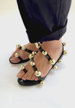 Load and play video in Gallery viewer, Theo Black Sandals
