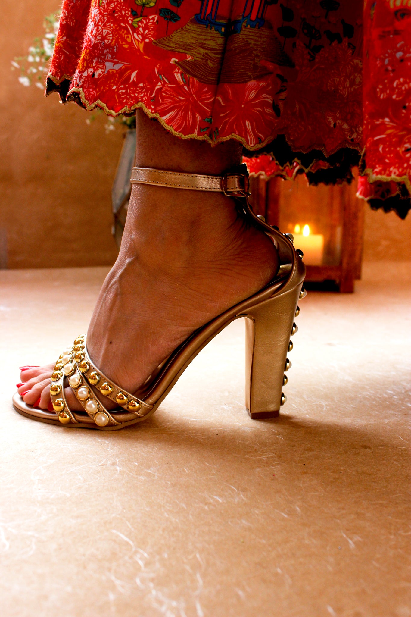 Black Satin Girls Block Heel Sandals with Floral Rhinestones | Block heels  sandal, Girls heels, Block heels