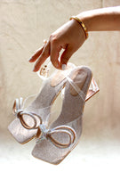 Load image into Gallery viewer, Lexi Double-bow Heels Rose
