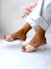 Load image into Gallery viewer, Pink Camellia Heels
