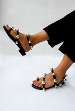 Load image into Gallery viewer, Theo Black Sandals

